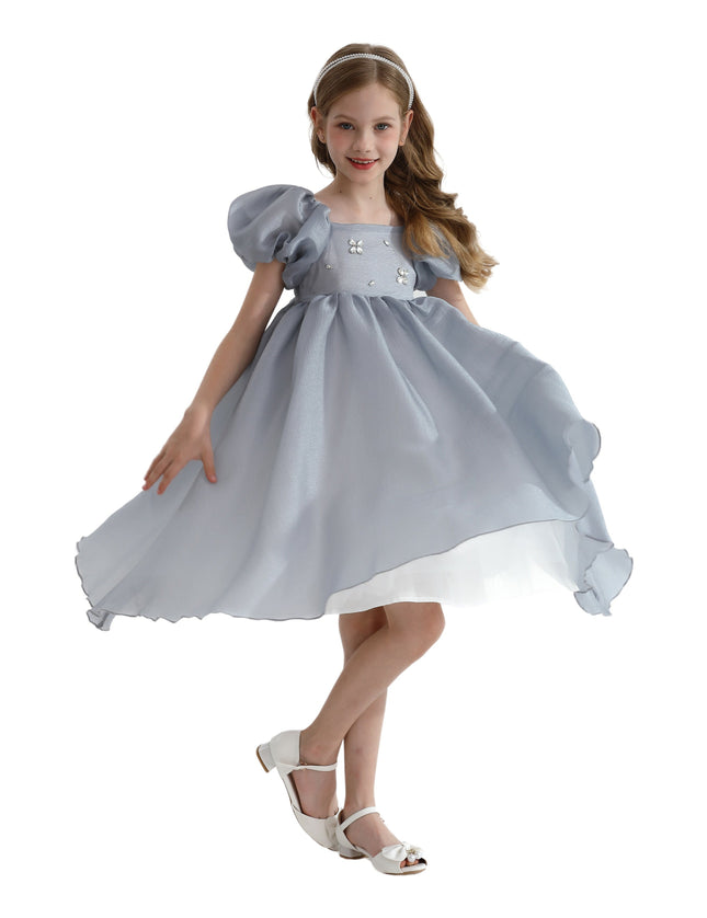 Gray Janelle Applique Teacup Gown