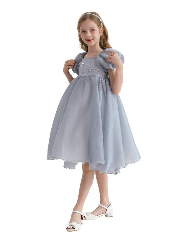 Gray Janelle Applique Teacup Gown