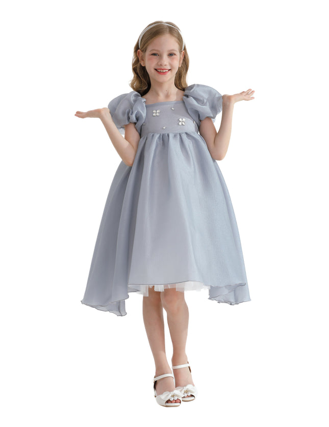 Gray Janelle Applique Teacup Gown