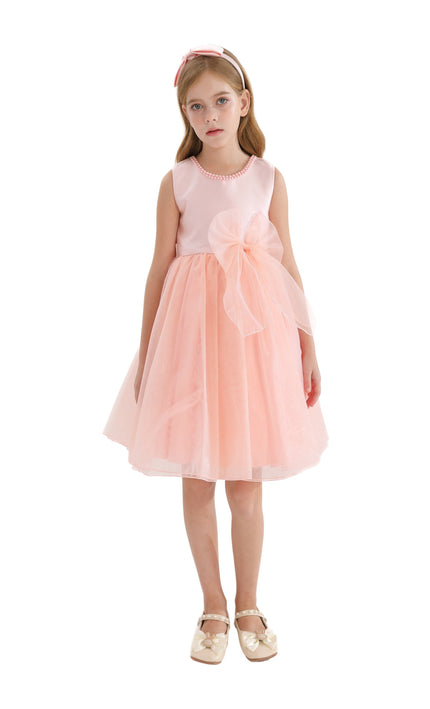 Blush Felice Tulle Bow Dress