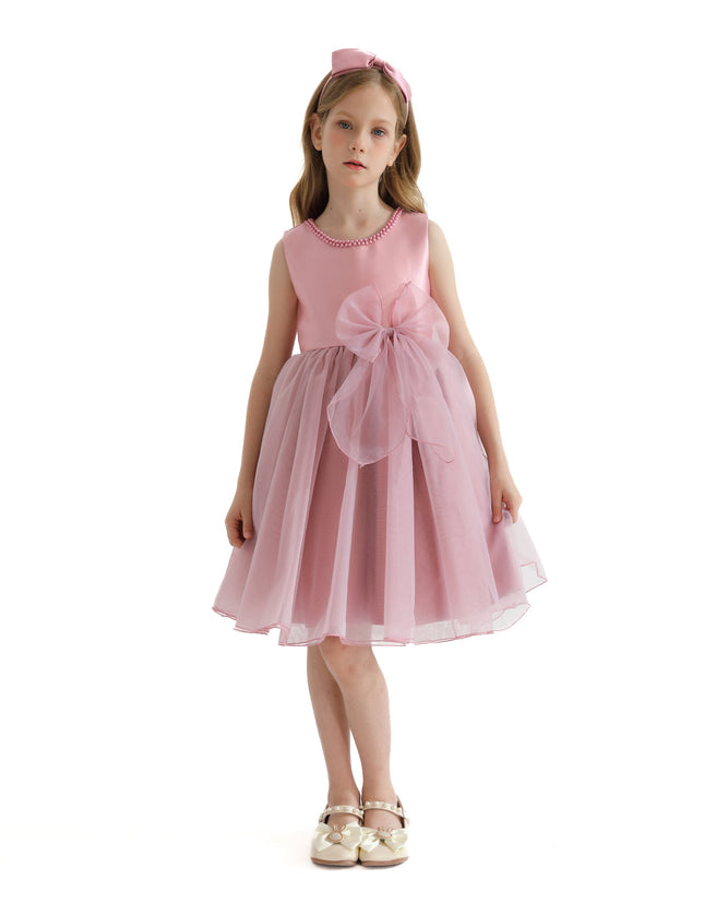 Pink Felice Tulle Bow Dress