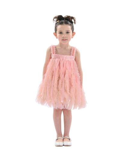 kidsatelier-tulleen-Pink-Sleeveless-Ruffle-Layered-Dress