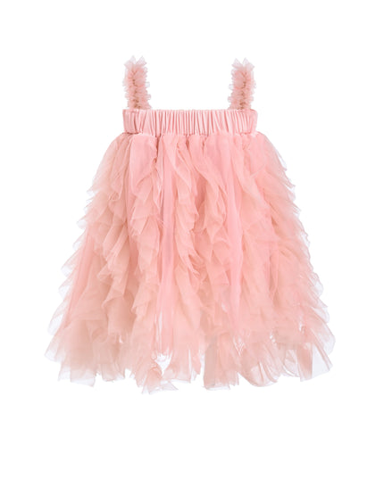 kidsatelier-tulleen-Pink-Sleeveless-Ruffle-Layered-Dress