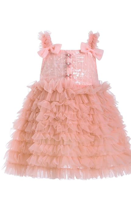 kidsatelier-tulleen-BT5258-Pink-bow-tiered-tulle-dress