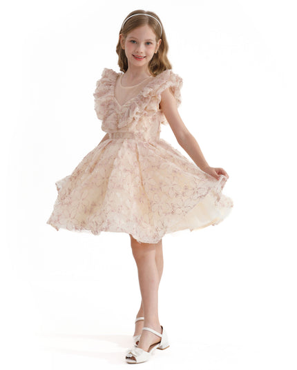 kids atelier tulleen Pink Floral Honeydale Dress