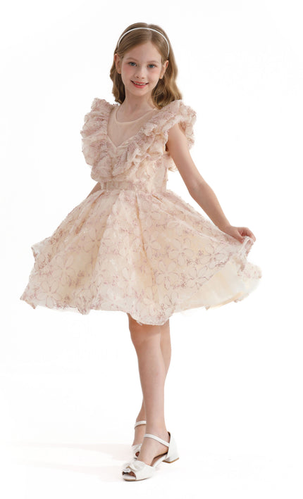 kids atelier tulleen Pink Floral Honeydale Dress