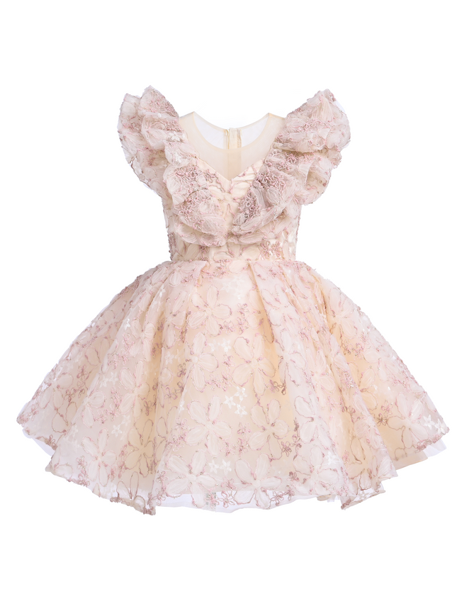kids atelier tulleen Pink Floral Honeydale Dress