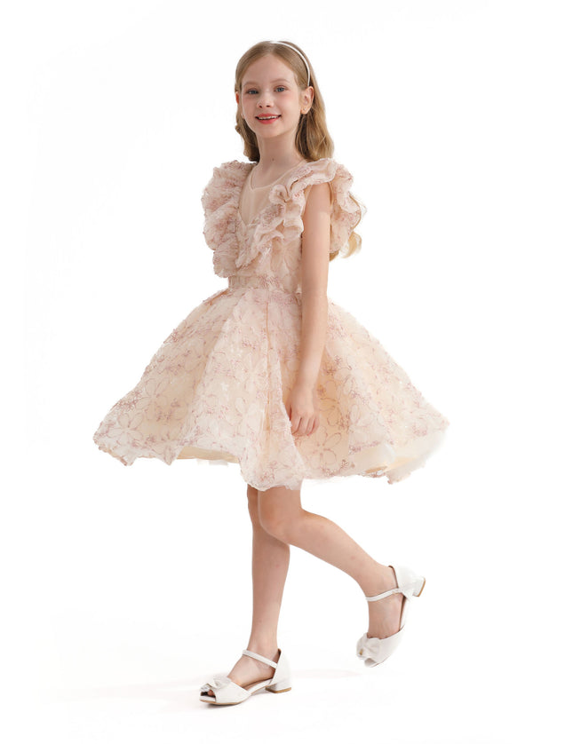 kids atelier tulleen Pink Floral Honeydale Dress