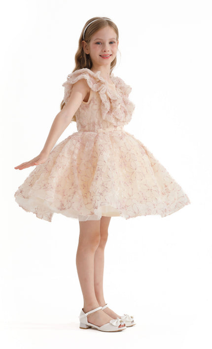kids atelier tulleen Pink Floral Honeydale Dress