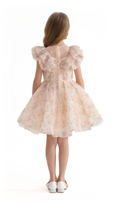 kids atelier tulleen Pink Floral Honeydale Dress