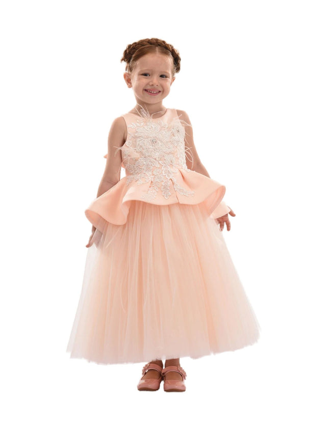 Pink Eugenia Peplum Dress