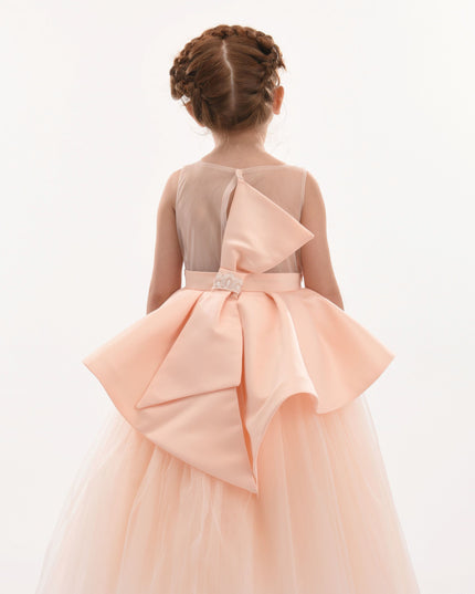 kids atelier tulleen Pink Eugenia Peplum Dress