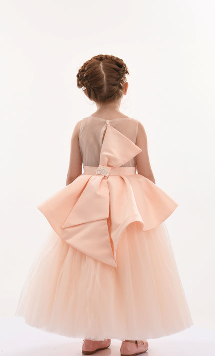kids atelier tulleen Pink Eugenia Peplum Dress