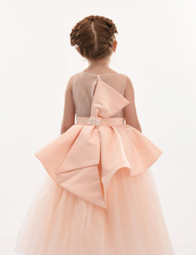kids atelier tulleen Pink Eugenia Peplum Dress