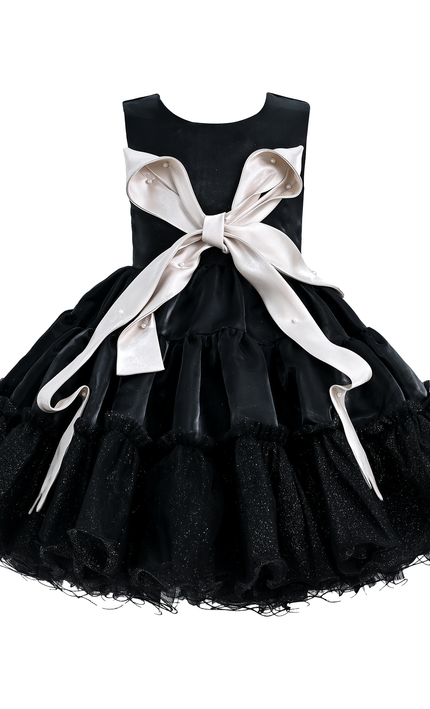 kidsatelier-tulleen-Black-Sleeveless-Bow-Madrona-Dress
