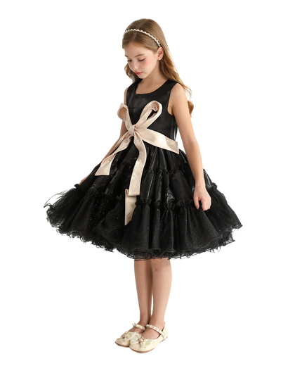 kidsatelier-tulleen-Black-Sleeveless-Bow-Madrona-Dress