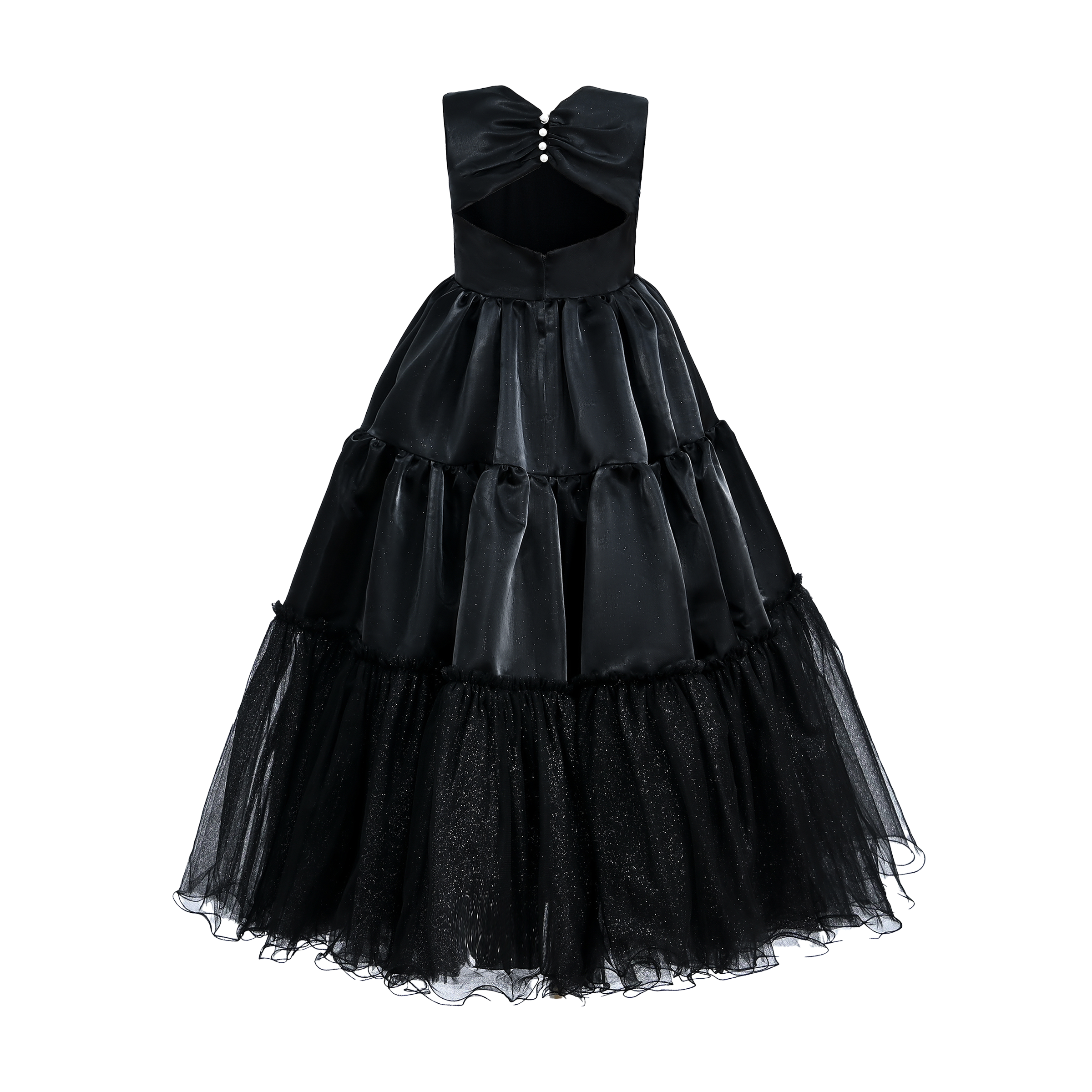 Black Layered Teola Dress