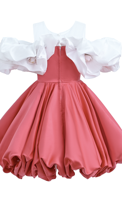 kidsatelier-tulleen-Red-Silhouette-White-Sleeve-Isadora-Dress