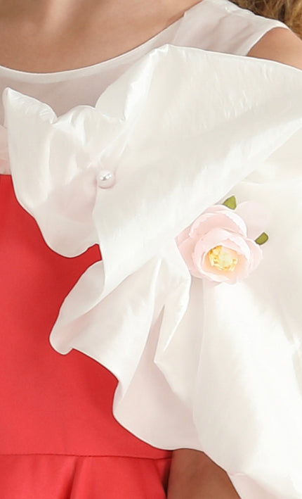 kidsatelier-tulleen-Red-Silhouette-White-Sleeve-Isadora-Dress