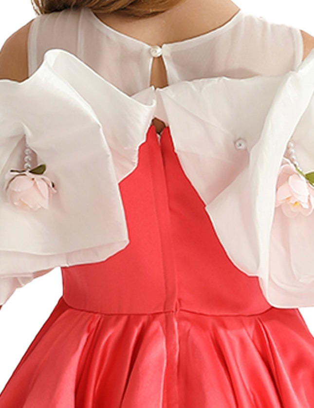 kidsatelier-tulleen-Red-Silhouette-White-Sleeve-Isadora-Dress