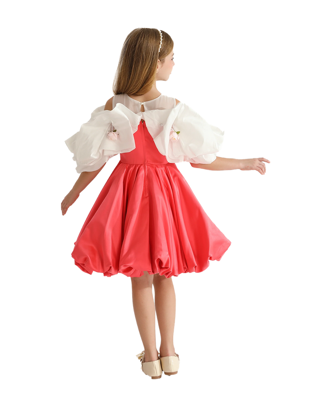 kidsatelier-tulleen-Red-Silhouette-White-Sleeve-Isadora-Dress