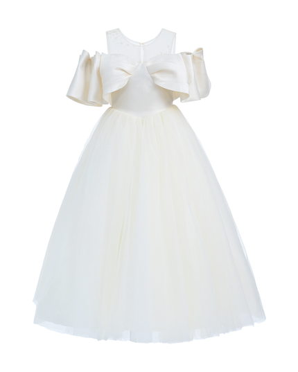 kidsatelier-tulleen-Champagne-Tulle-Bow-Amica-Dress