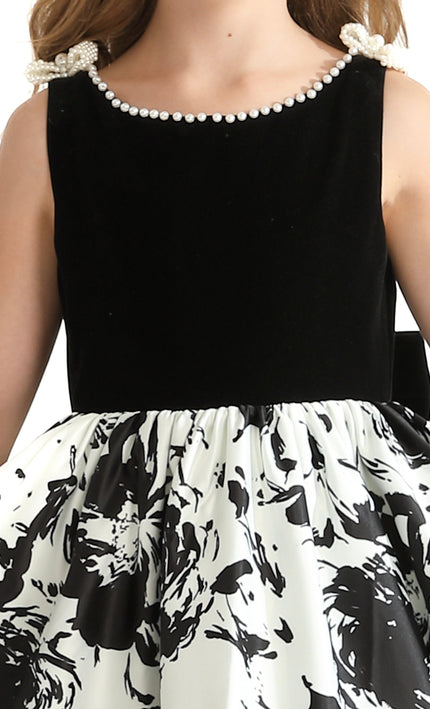 kidsatelier-tulleen-Black-and-White-Abstract-Dalmeny-Dress