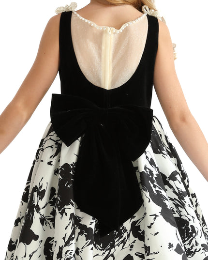 kidsatelier-tulleen-Black-and-White-Abstract-Dalmeny-Dress