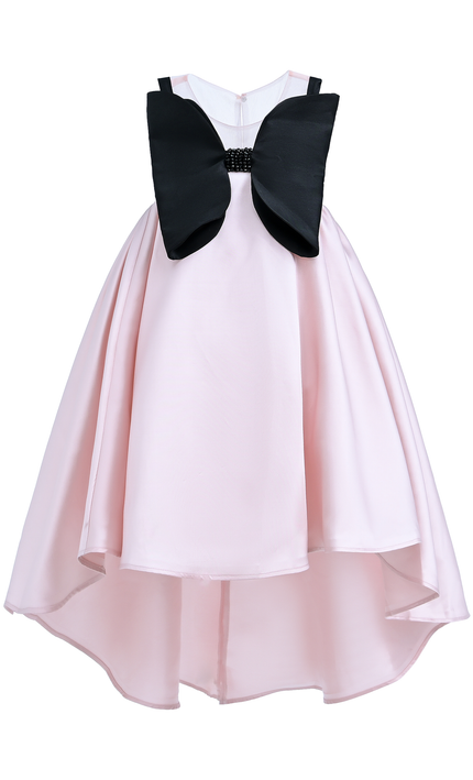 kidsatelier-tulleen-Pink-Dress-Black-Bow-Ophelia-Dress