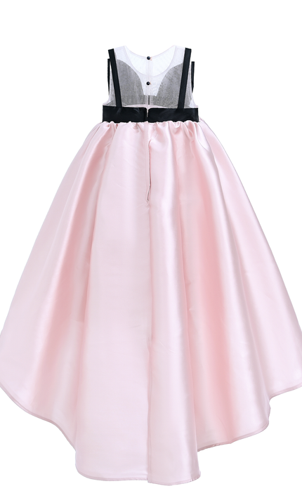kidsatelier-tulleen-Pink-Dress-Black-Bow-Ophelia-Dress