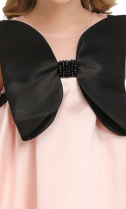 kidsatelier-tulleen-Pink-Dress-Black-Bow-Ophelia-Dress