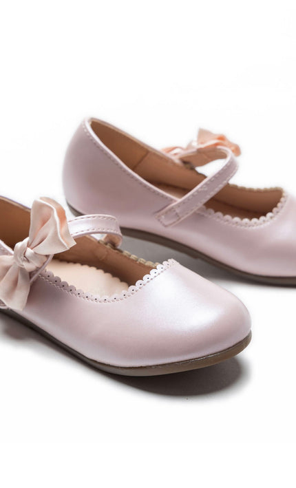 kidsatelier-Tulleen-Pink-Satin-Elodie-Bow-Flats