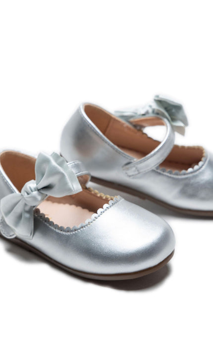 kidsatelier-Tulleen-Silver-Satin-Elodie-Bow-Flats