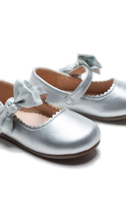 kidsatelier-Tulleen-Silver-Satin-Elodie-Bow-Flats