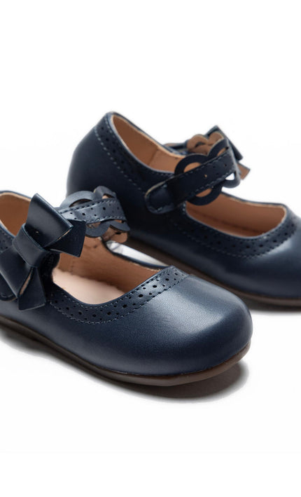 kidsatelier-tulleen-Navy-Ribbon-Banded-Flats