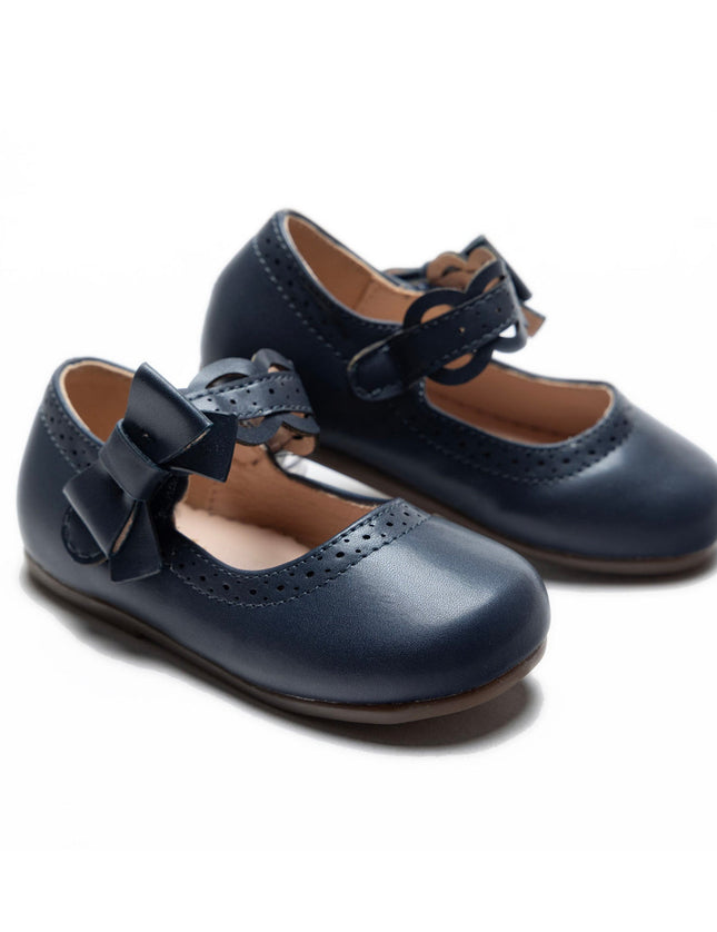 kidsatelier-tulleen-Navy-Ribbon-Banded-Flats