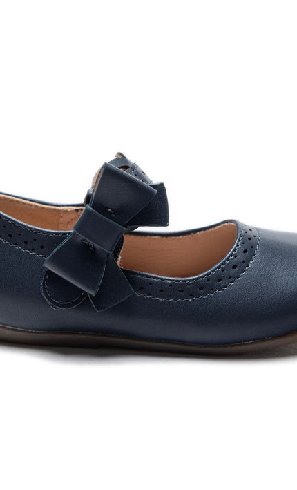 kidsatelier-tulleen-Navy-Ribbon-Banded-Flats