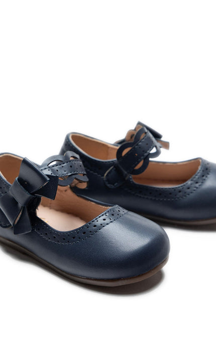 kidsatelier-tulleen-Navy-Ribbon-Banded-Flats
