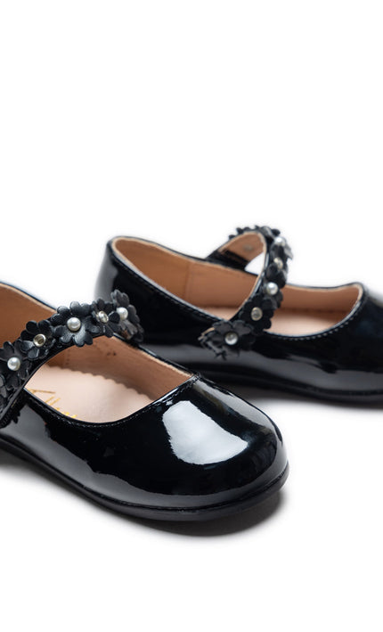 kidsatelier-tulleen-Black-Amelia-Floral-Band-Flats