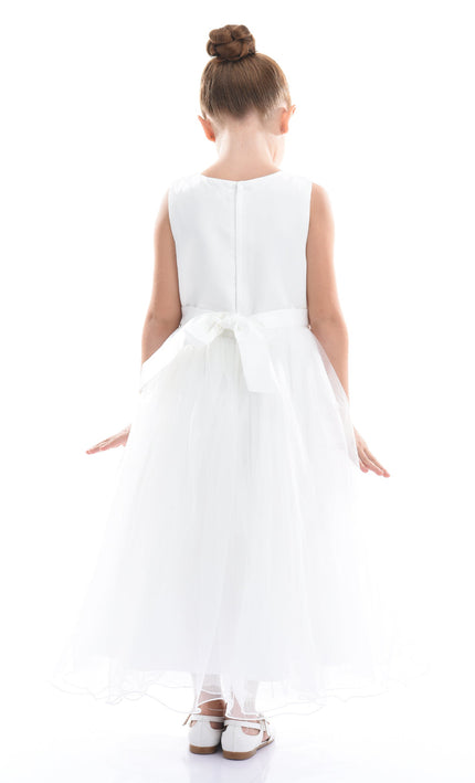 White Halsey Embroidered Dress