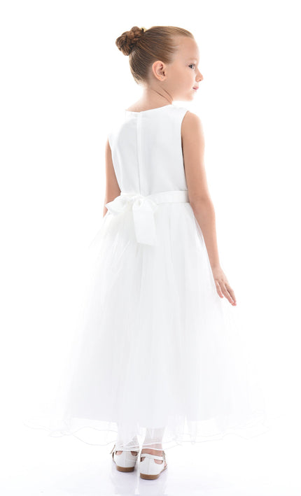 White Halsey Embroidered Dress