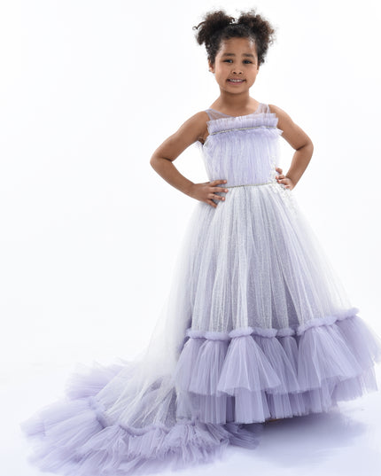 Purple Thelma Tulle Gown