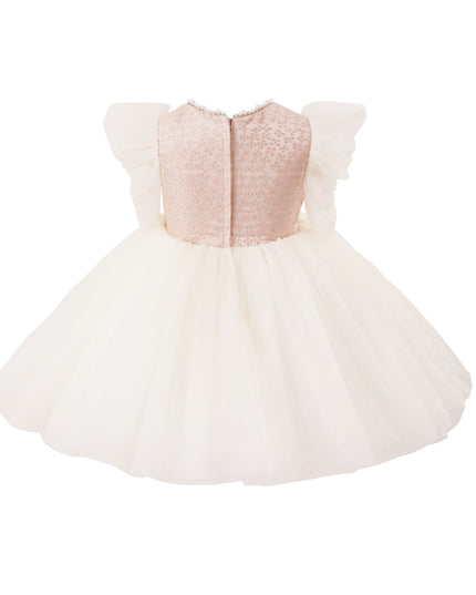 kids atelier tulleen Pink Sequin Tulle Occasion Dress