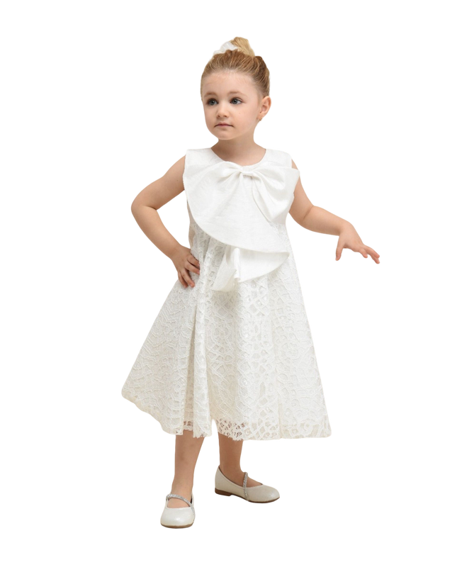 Kidsatelier-tulleen-5468-Cream-pamela-embroidered-dress