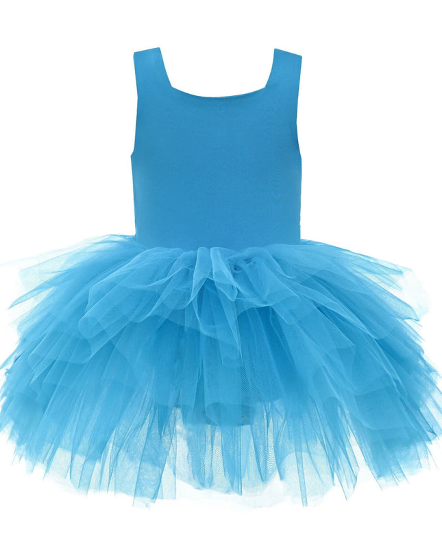 kidsatelier-tulleen-MTL329-Neon Blue-solid-tutu-dress