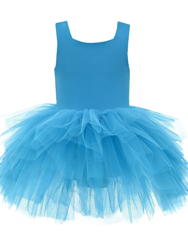 kidsatelier-tulleen-MTL329-Neon Blue-solid-tutu-dress