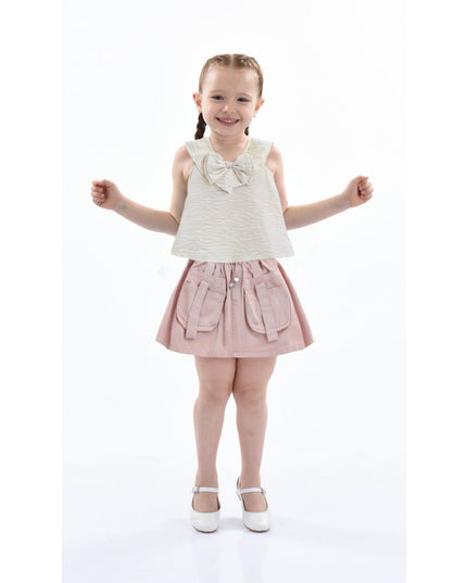 Kidsatelier-Tulleen-MTNA52013-ivory-pink-strap-bow-shorts-set