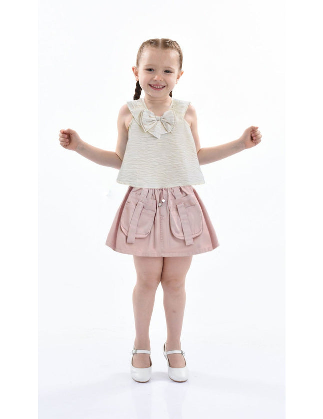 Kidsatelier-Tulleen-MTNA52013-ivory-pink-strap-bow-shorts-set