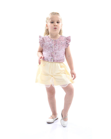 Kidsatelier-Tulleen-MTNA52014-mauve-cream-sequin-shorts-set
