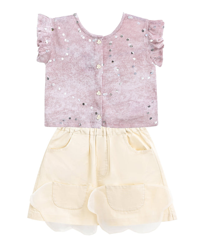 Kidsatelier-Tulleen-MTNA52014-mauve-cream-sequin-shorts-set